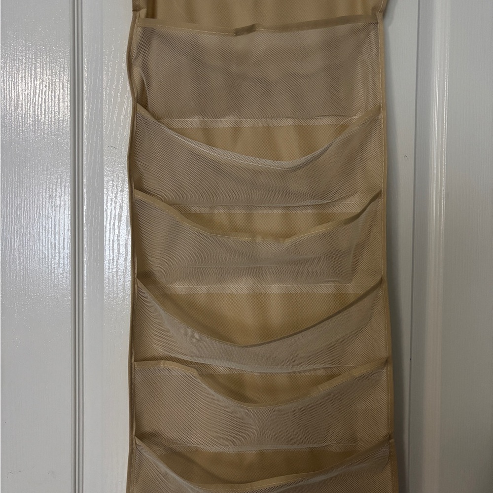 Beige Hanging Shoe Organizer